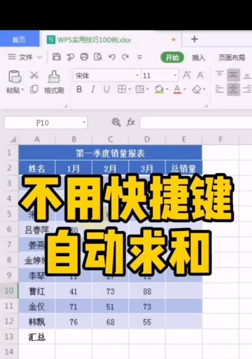 Excel表格中的求和公式及应用（简单实用的Excel求和技巧）  第2张