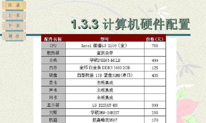 深入了解台式电脑配置（探索台式电脑的硬件要素及优化方案）  第2张