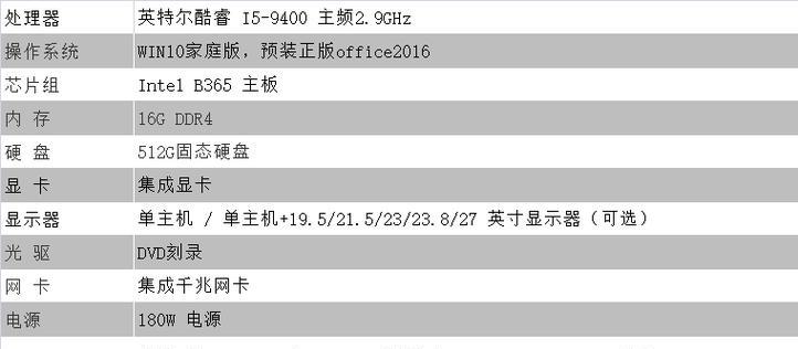 打造完美台式电脑配置清单，享受顶级游戏和多媒体体验（配置清单详解）  第2张