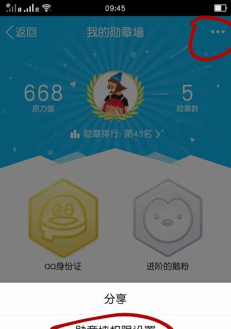 手机QQ勋章墙在哪里点亮？点亮方法是什么？  第3张